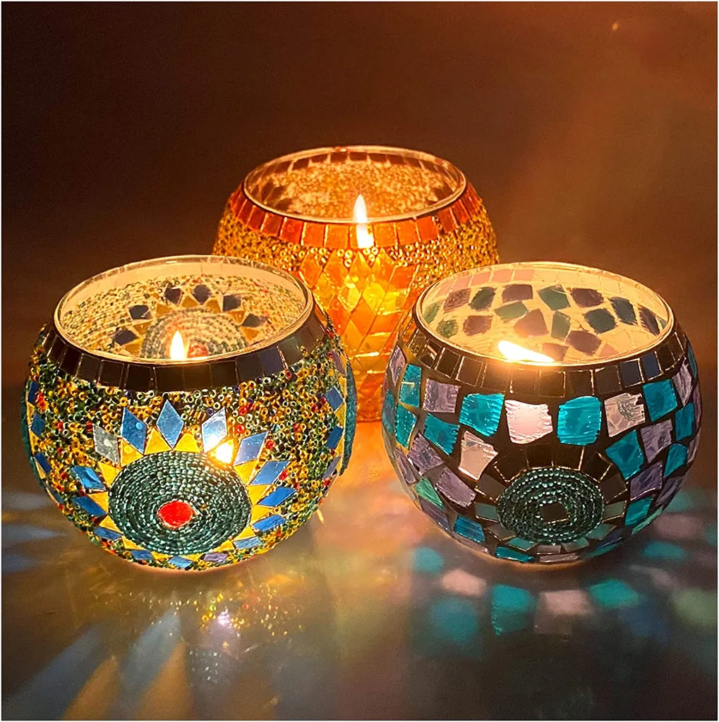 Glass Candle Holder
