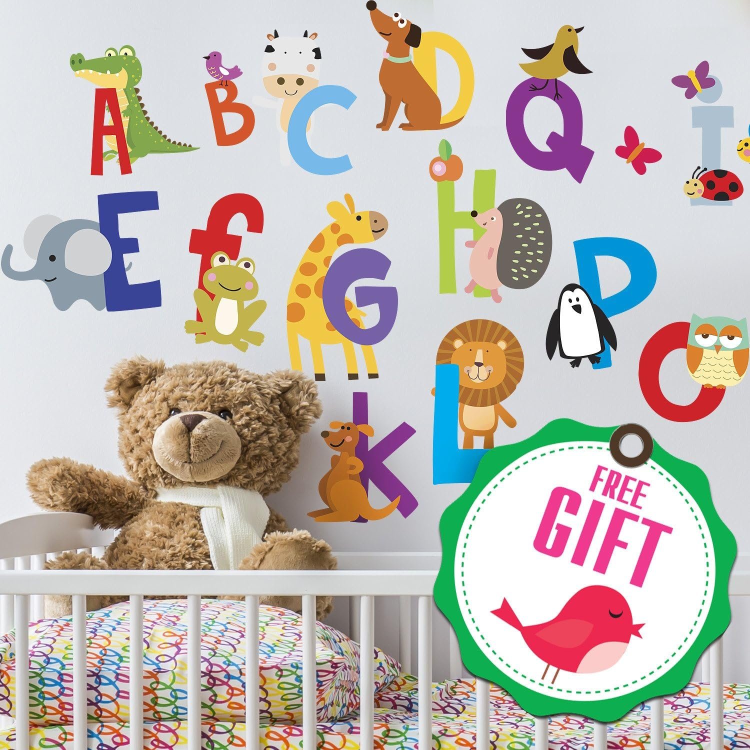 Animal Alphabet Wall Decals