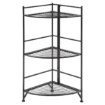 Home Décor, Home Shelf, Folding Metal Corner Shelf