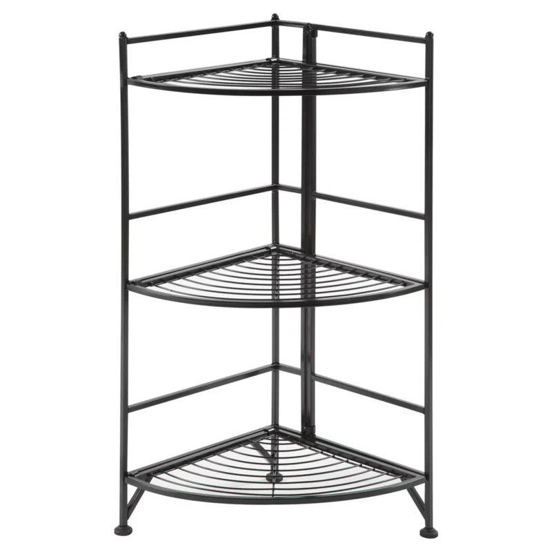 Home Décor, Home Shelf, Folding Metal Corner Shelf