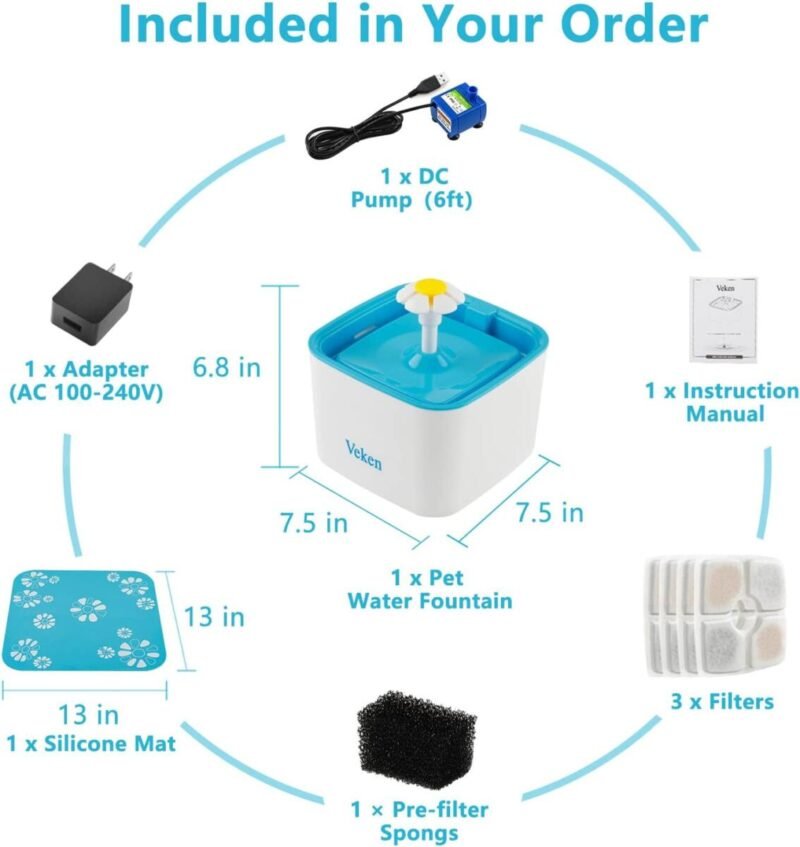 Pet Supplies, dog Food, dog Supplies, Automatic Pet Water Fountain Pet Supplies, cat Food, cat Supplies