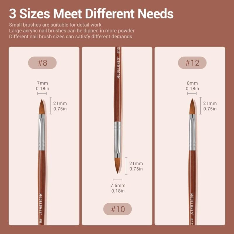 Nail Care, Nail Treatment, Acrylic Nail Brush Set