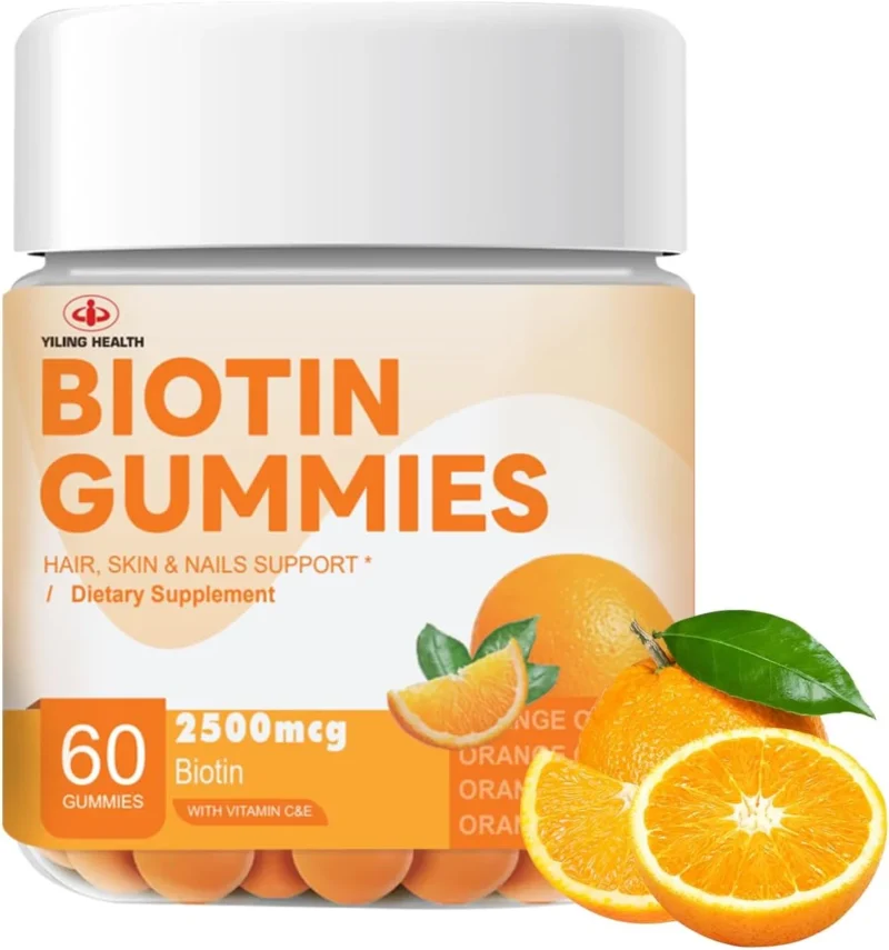 Food supplements, Protiens, Health & Nutrition, Orange Flavored Biotin Gummies