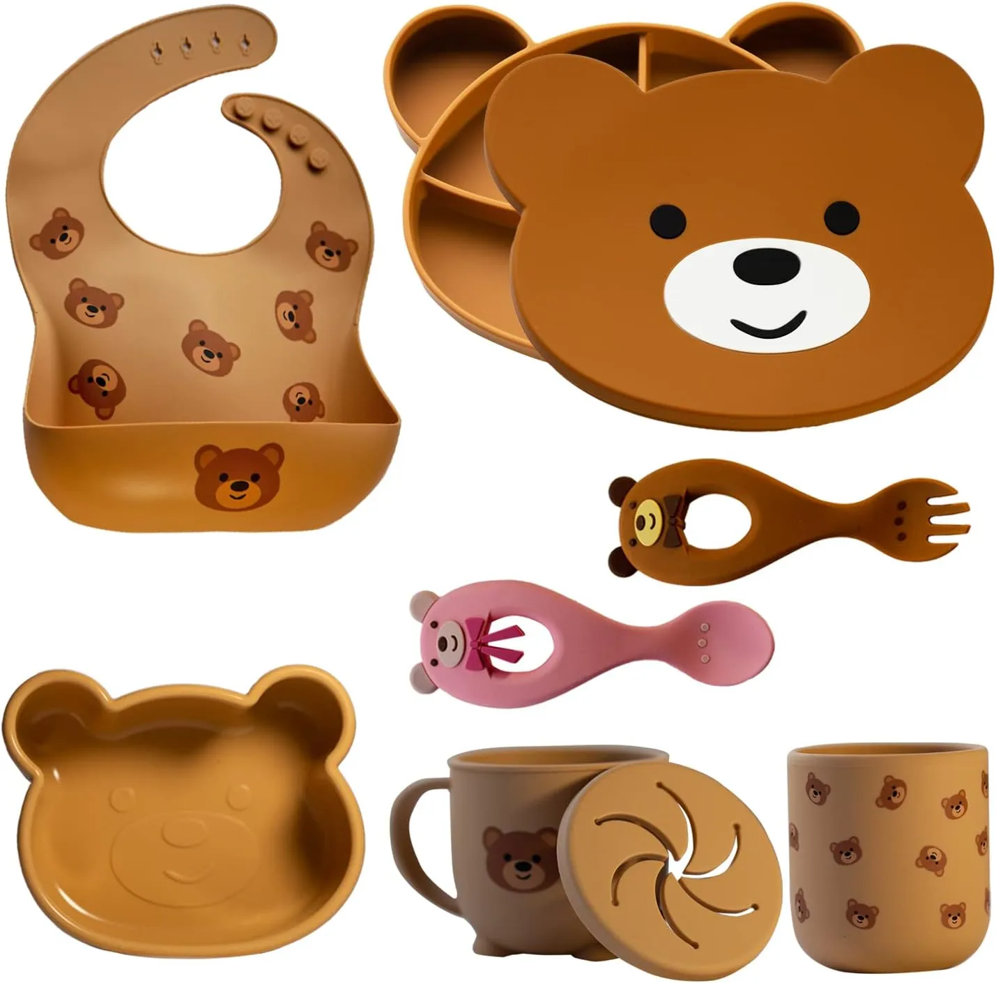 Neverland Creations Silicone Toddler Feeding Set