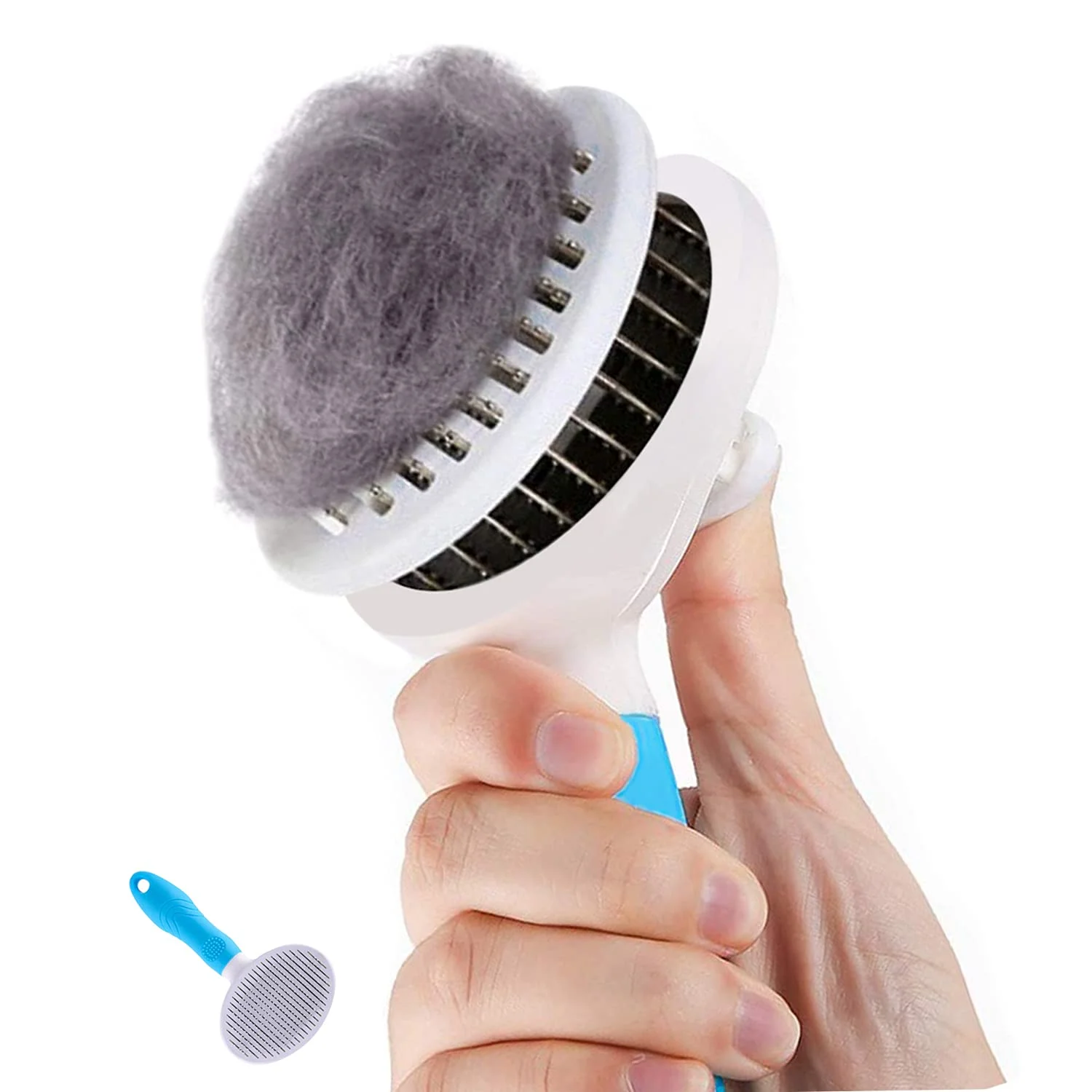 Emiuss Self Cleaning Massage Grooming Cat Brush