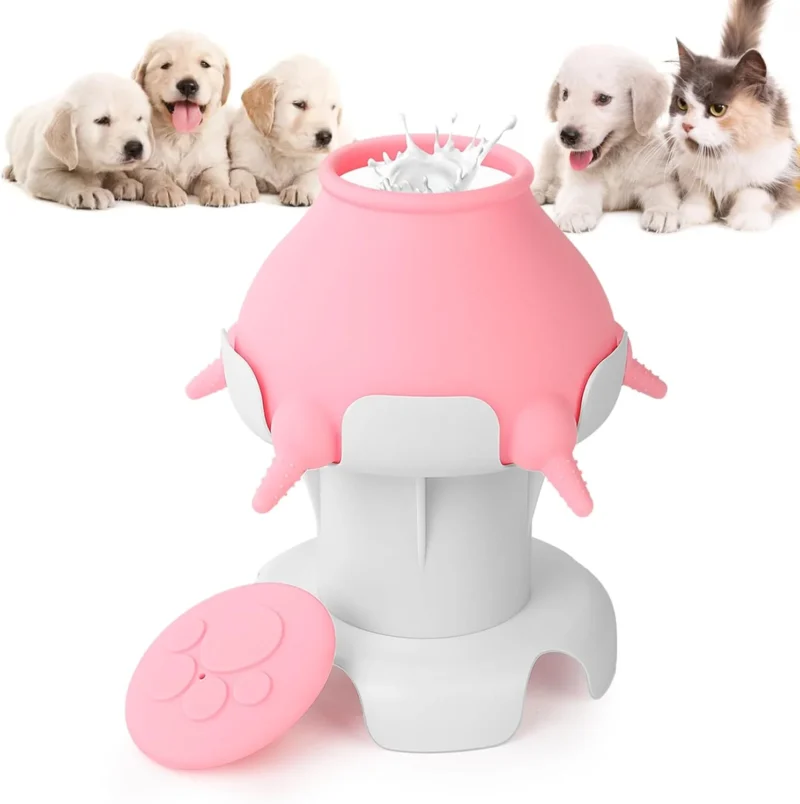 Pet Supplies, dog Food, dog Supplies, Silicone Puppy Milk Feeder