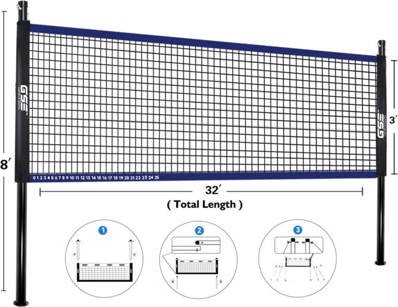 Sports & Outdoor, Sports & Games, Badminton Volleyball Combo Set