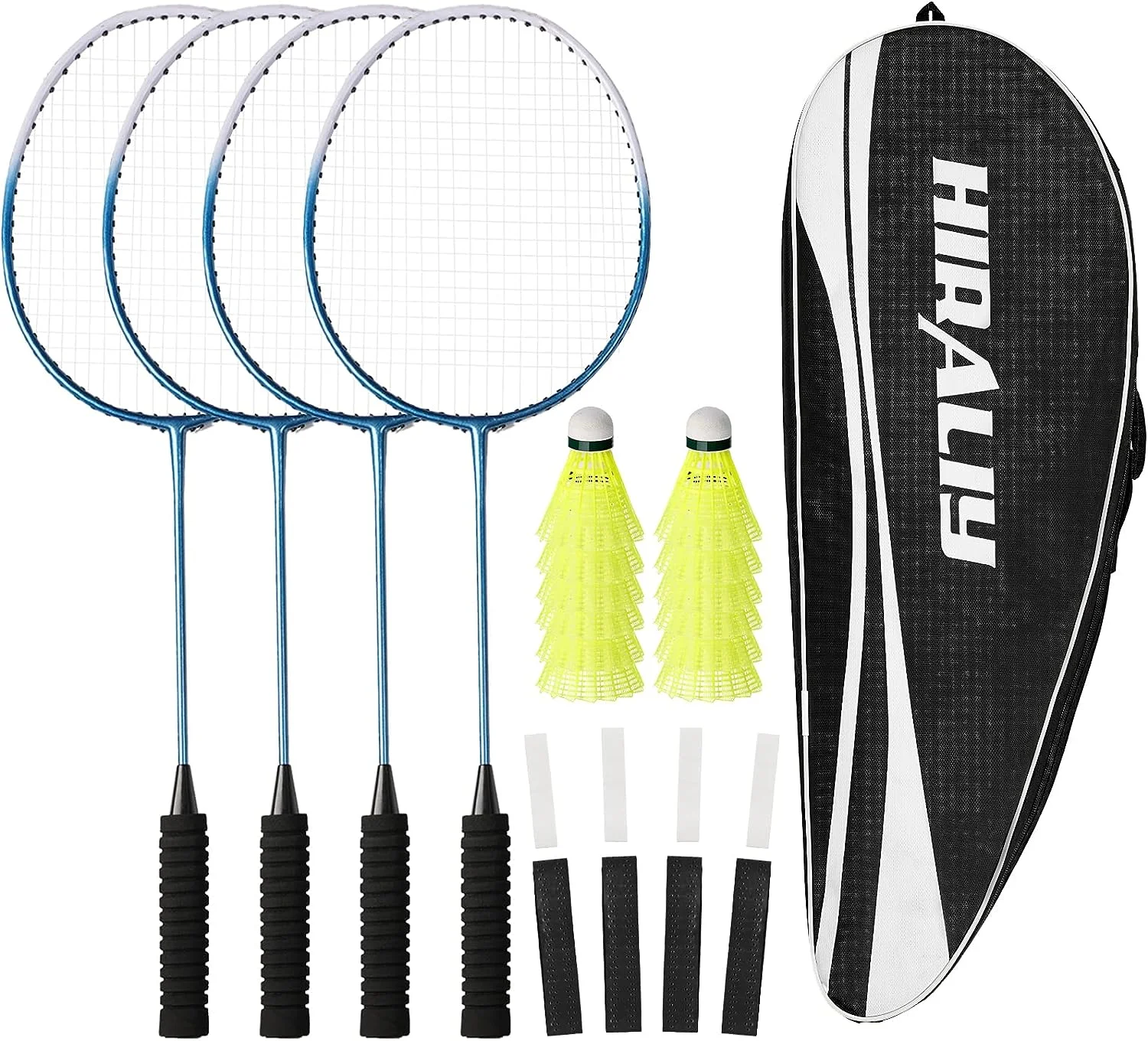 HIRALIY Backyard Badminton Racket Set