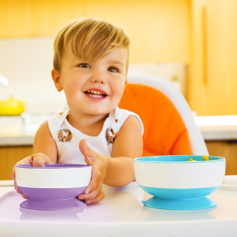 Baby & Toddler Feeding Supplies, Silicone Baby Feeding Set, Self Feeding Supplies Set, Toddler Feeding Suction Bowls