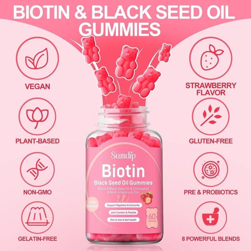 Food supplements, Protiens, Health & Nutrition, Black Seed Oil Gummies