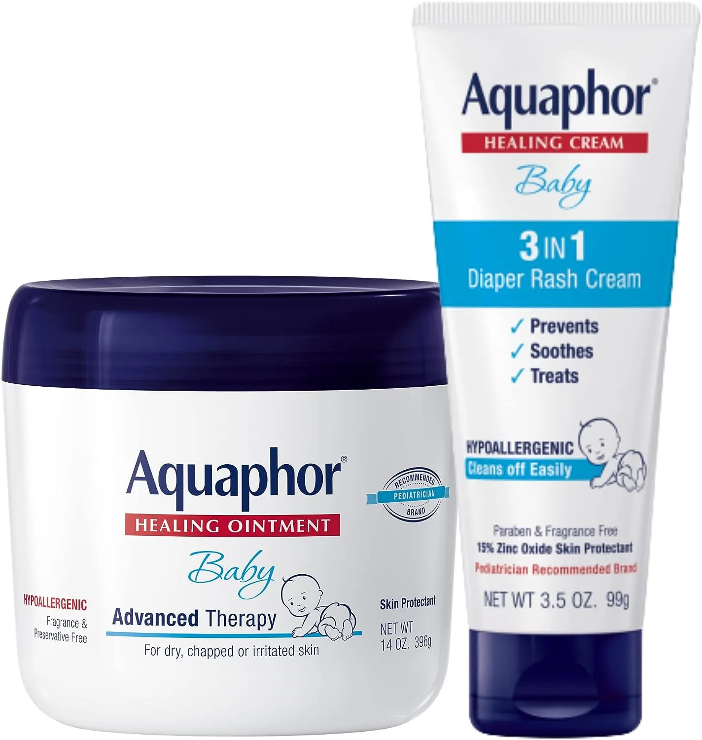 Aquaphor Baby Skin Care Fragrance Free Baby Cream