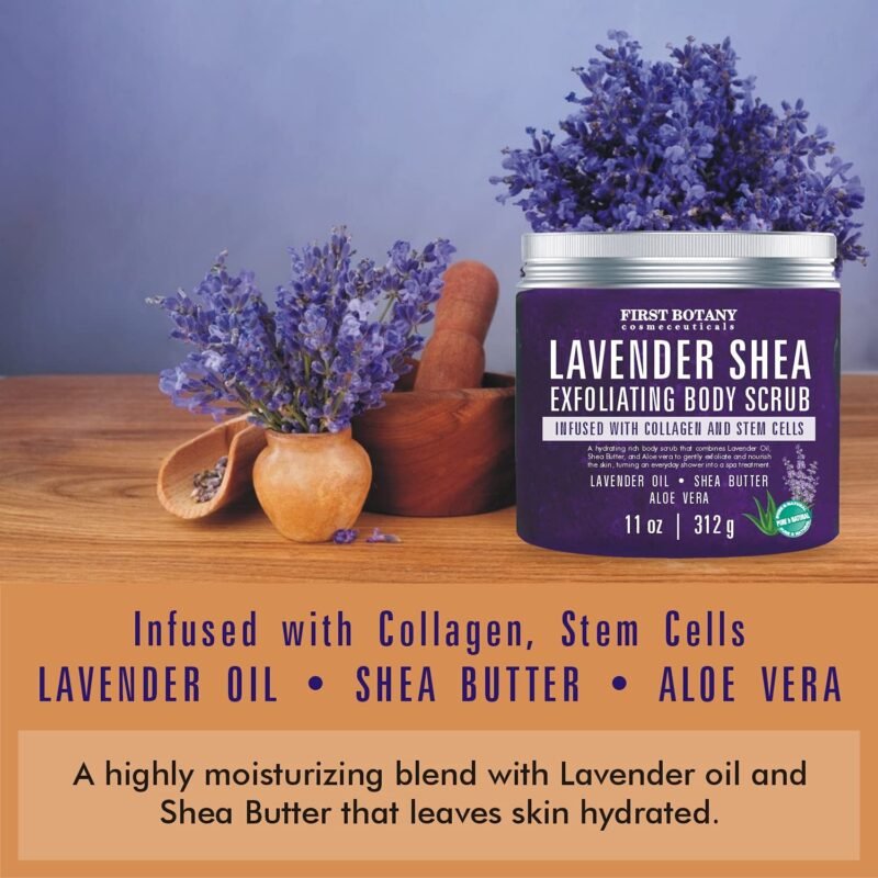 Skin Care, Cosmetics , Personal Care, Beauty, Lavender Oil Body Scrub