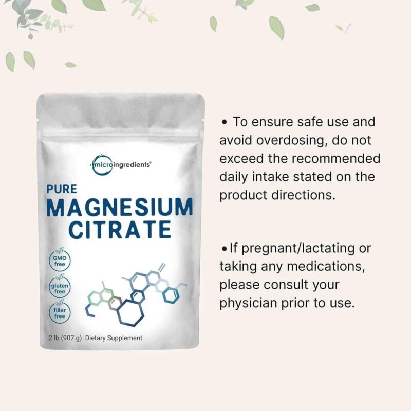 Food supplements, Protiens, Health & Nutrition, Magnesium Citrate Powder