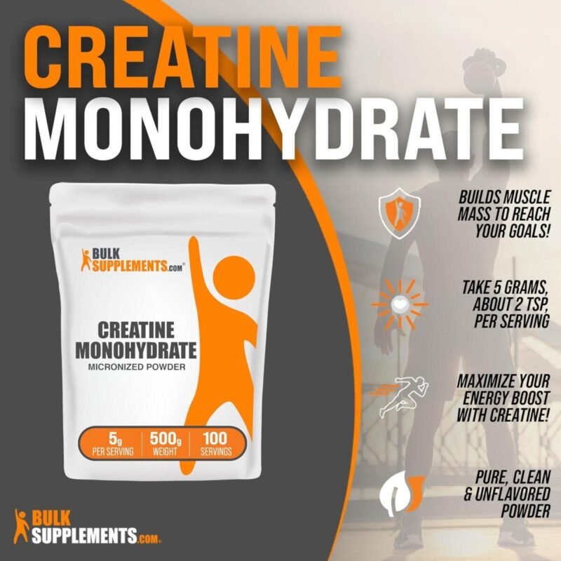 Food supplements, Protiens, Health & Nutrition, Creatine Monohydrate Powder