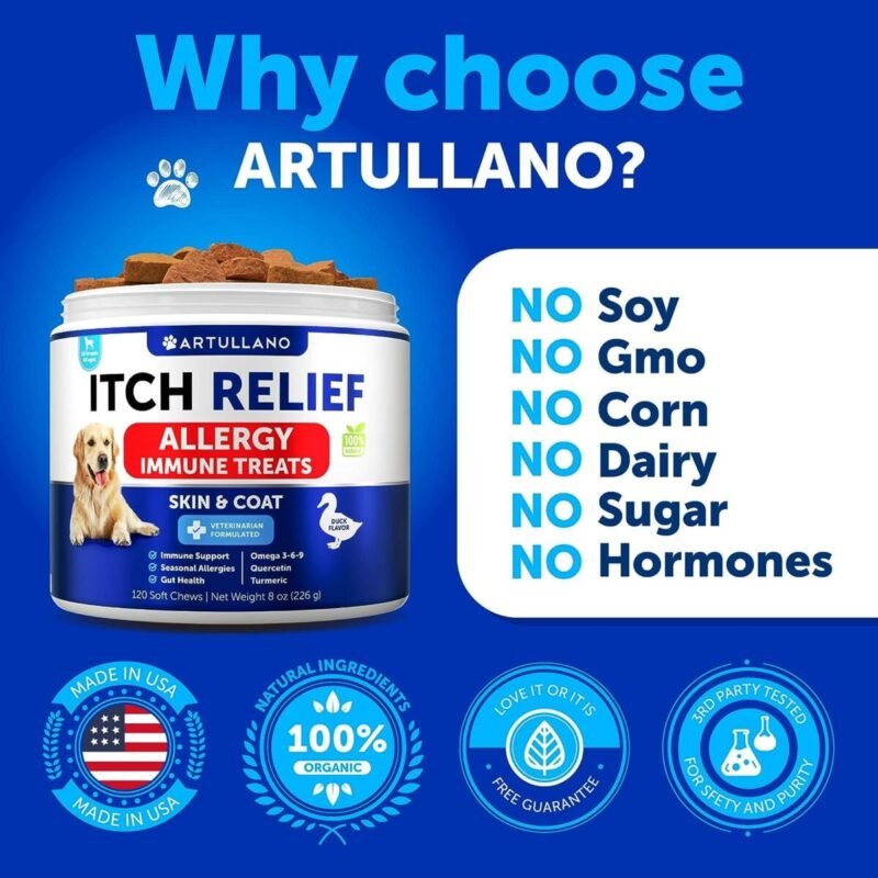 Pet Supplies, dog Food, dog Supplies, Allergy Relief Dog Chews