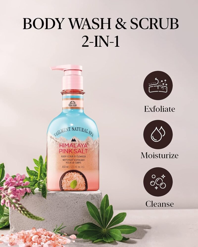 Skin Care, Cosmetics , Personal Care, Beauty, Pink Salt Body Scrub