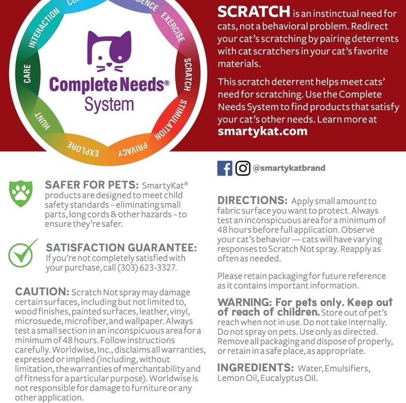 Pet Supplies, cat Food, cat Supplies, Cat Scratch Deterrent Spray