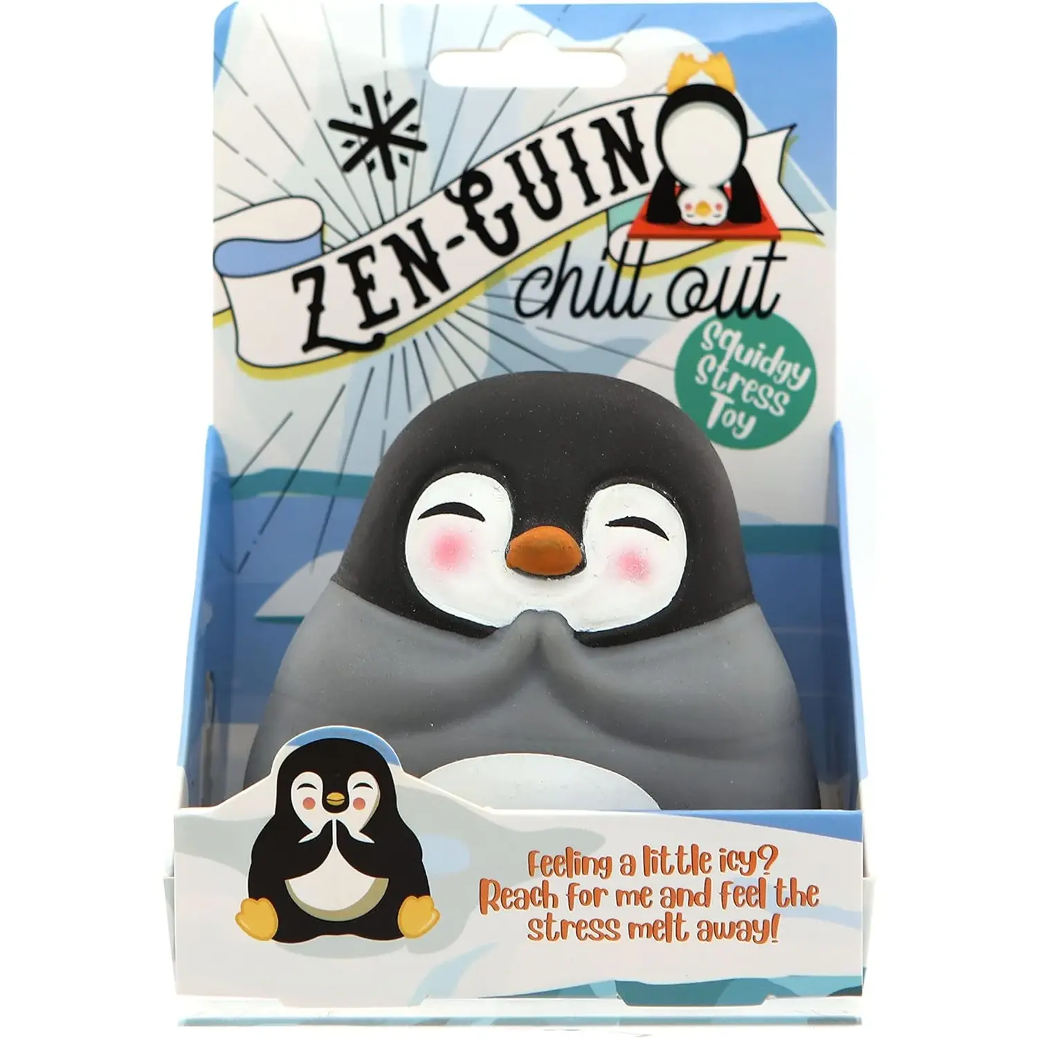 Boxer Gifts Zenguin Stress Relief Toy | Unique Stress Balls for Adults & Teenagers - Squishy Fidget Toys for Anxiety - Cool Desk Accessories | Cute Penguin Gifts & White Elephant for Co-Workers